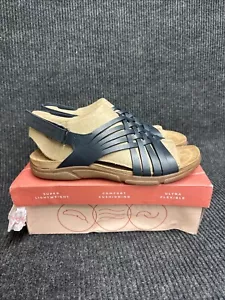 Easy Spirit Womens Mar Leather Slingback Flat Sandals sz11m - Picture 1 of 7