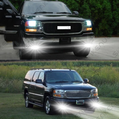 PARA GMC Yukon XL 1500 2500 2000-2006 2X 880 3570 Faro antiniebla LED delantero 6000K bombillas Foto 1 de 4