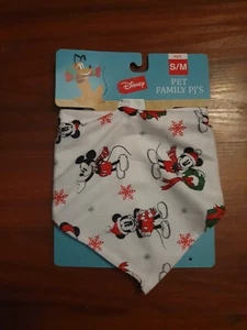 Over Collar Pet Dog Cat Bandana MICKEY MOUSE Christmas sz Small/Medium - Picture 1 of 4