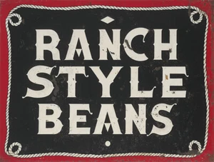 LETRERO PUBLICITARIO ESTILO RANCHO FRIJOLES - Imagen 1 de 1