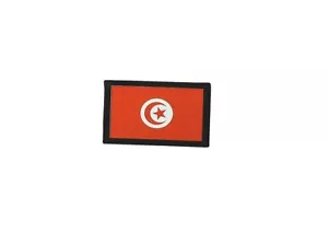 Patch Embroidered Thermoadhesive Printed Flag Badge Tunisia - Picture 1 of 1