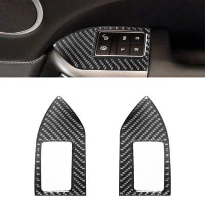 Cubierta de asientos con memoria de puerta de coche de fibra de carbono vinilo deportivo para Land Rover Range Rover Foto 1 de 4