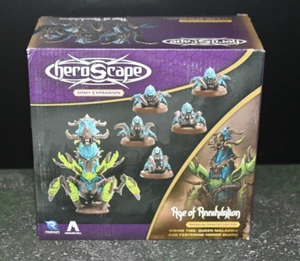 Heroscape: Rising Tide Queen Maladrix and Festering Honor Guard Army (bemalt) - Bild 1 von 2