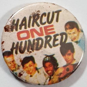 1980's Haircut One Hundred British Pop Music Band Plastic/Tin Badge 26mm. - Picture 1 of 2