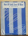 Hair of Gold Eyes of Blue - 1948 sheet music - by Sunny Skylar