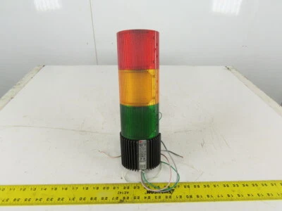 Federal Signal Model LSB Litestak 24V 3 Light Stack Tower Red Amber Green No Cap - Image 1 of 4