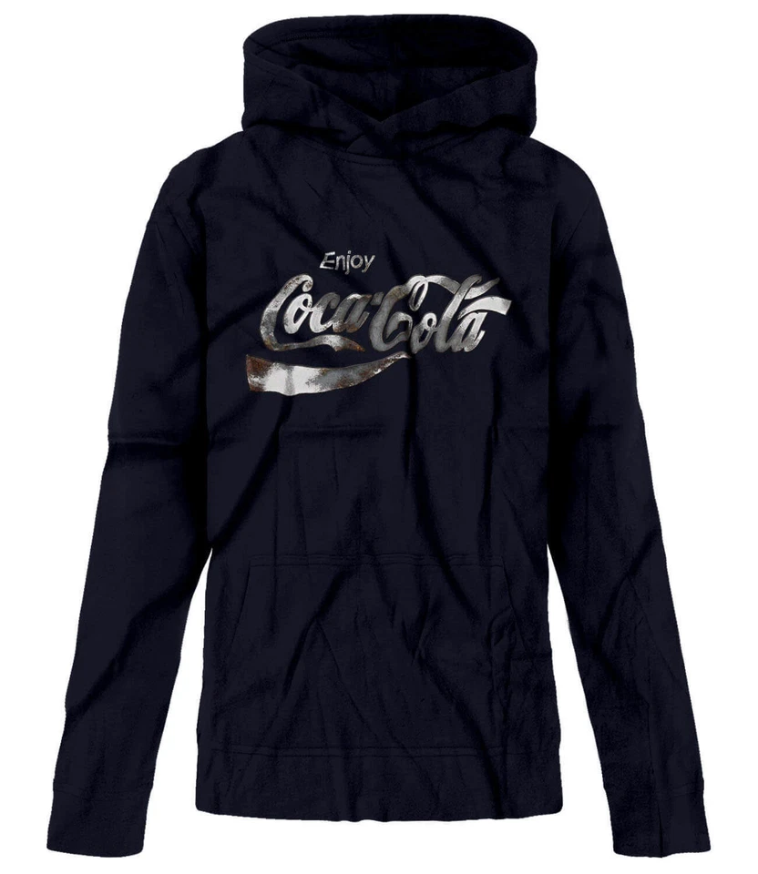 Sudadera con Capucha BSW Youth Enjoy Cola Pop Soda Drink Vintage Metal Logo Foto 1 de 1