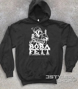 BOBA FAT waiting for you Stars Wars Han Solo Millennium Falcon Unisex SWEATSHIRT - Picture 1 of 3
