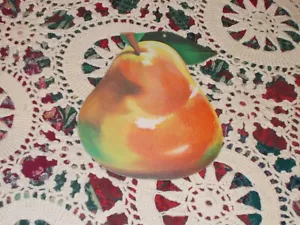 DECORAZIONE CARTONE FUSTELLATO PERA VINTAGE MADE IN USA 7" - Foto 1 di 2