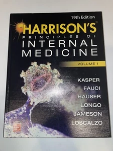 Harrison's Principles of Internal Medicine 19th Edition Volume 1 Good Find - Picture 1 of 5