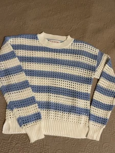 Pink Republic Girls White/blue 10/12 Sweater  - Picture 1 of 3