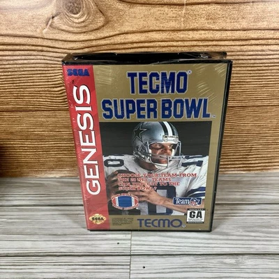 Tecmo Super Bowl (Sega Genesis, 1993) Factory Sealed W/ Protector - Image 1 of 4