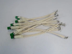 Chicago Miniature 2194A5-6V Panel Mount Indicator 6V 1W GREEN Lot of 10 USED - Picture 1 of 4