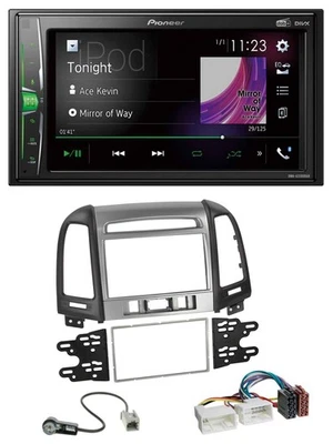 Pioneer 2DIN MP3 DAB USB Bluetooth Autoradio für Hyundai Santa Fe 3 Schalter 06- - Bild 1 von 4