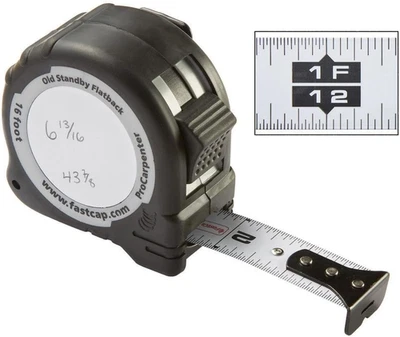 Fastcap PS-FLAT16 16-Feet Old Standby Standard Flatback Tape Measure - Image 1 of 4