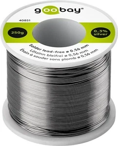 10x Lötzinn bleifrei, ø 0,56 mm, 250 g; Lötzinn bleifrei, ø 0,56 mm, 250 g - Zus - Bild 1 von 1