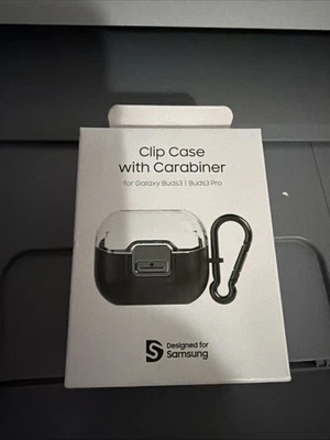 Samsung Official Clip Case with Carabiner for Galaxy Buds3 & Buds3 Pro - Black - Image 1 of 2