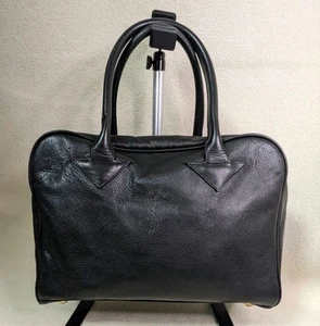 Borsa YVES SAINT LAURENT YSL logo Boston pelle donna USATA DAL GIAPPONE - Foto 1 di 13