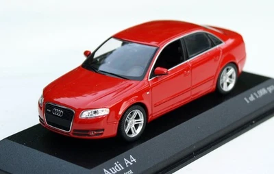 Audi A4 3.2 quattro Limousine B7 Bj. 2004-2008, Rosso Brillante, MINICHAMPS M.1 - Immagine 1 di 4