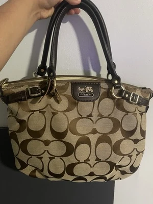 Bolso bandolera Coach Christie vintage de cuero marrón para mujer Foto 1 de 4