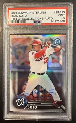 Bowman Sterling 2021 Juan Soto Sterling Recollections automático/50 PSA 9 #SRA-JS Foto 1 de 2