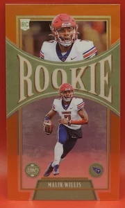 2022 Malik Willis /125 Legacy Orange Variation Mini Rookie QB Titans Panini NFL - Picture 1 of 5