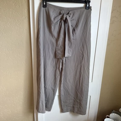 LILITH France S Pleat-Front Back-Tie High-Rise Wide Pants - Image 1 of 4