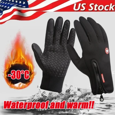 Thermal Waterproof Winter Gloves Touch Screen Warm Mittens Men Women Wholesale - Image 1 of 4
