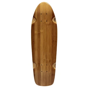 GEBACKENES BAMBUS STRANDKREUZER SKATEBOARDDECK Old School Kickform Mini Lonboard - Bild 1 von 1
