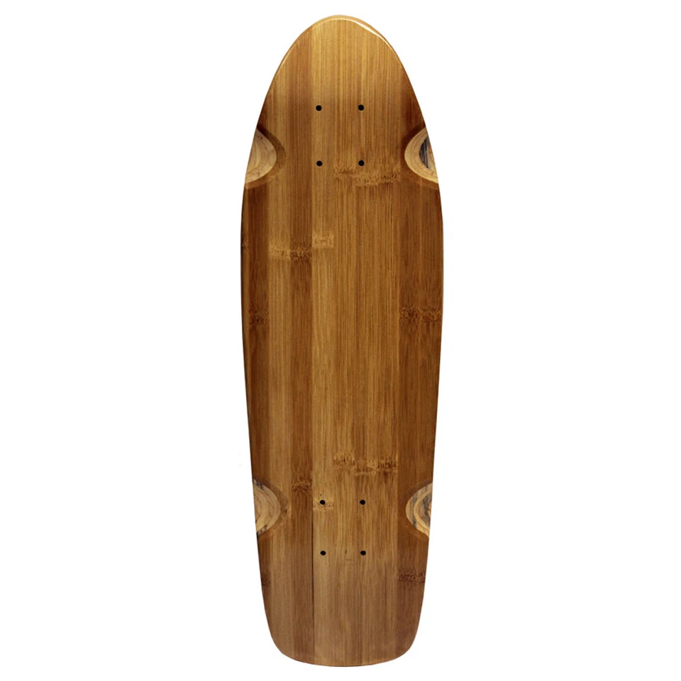 BAMBÚ AL HORNO PLAYA CRUCERO TABLA DE SKATE Old School Kick Shape Mini Lonboard Foto 1 de 1