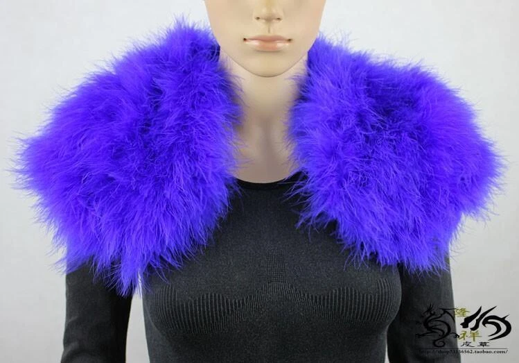 Chaleco bolero de piel peluda pluma avestruz real sin mangas boda novia b988 Foto 1 de 1