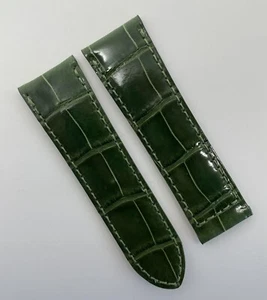 Authentic New Cartier 20mm x 18mm Green Alligator Watch Strap Band NWT NOS OEM - Picture 1 of 7