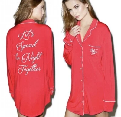 Camisa para dormir Wildfox Couture Let’s Spend The Night Together mediana Foto 1 de 4