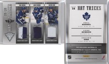 2011 Panini Titanium Hat Tricks Memorabilia Prime /25 Colton Orr Phil Kessel #28