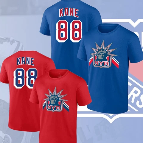 HOT SALE !! Patrick Kane #88 New York Rangers Name & Number Debut T-shirt Cover