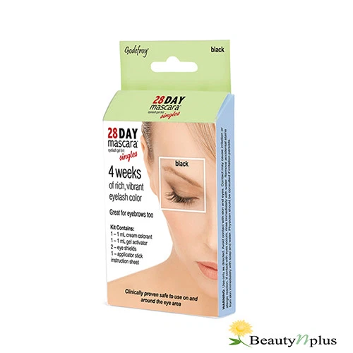 Godefroy 28 Day Mascara Eyelash Gel Tint 4 WEEKS- Singles (BLACK / BROWN) "NEW" - Image 1 of 1