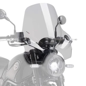 Puig Touring 1 Screen Windshield Clear Ducati Scrambler 1100 Sport 2018 - 2020 - Picture 1 of 9