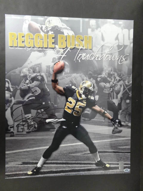 Фотография с автографом Реджи Буша 16x20 элитная RBA - Изображение 1 из 1