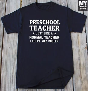 Preschool Teacher T-shirt Funny Teachers Day Gift Birthday Christmas Gifts - Picture 1 of 12