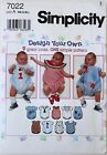 Simplicity 7022 Baby Infants Design Your Own Rompers Sewing Pattern Sz NB-L
