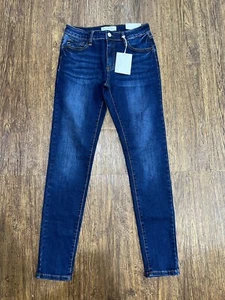 Kancan Womens 9 / 28 Blue Mid Rise Super Skinny Jean NWT - Picture 1 of 5