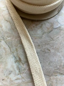 100 % Bio Baumwolle 20 mm geflochtenes Flachseil Handwerk Nähen verkauft pro Meter c252 - Bild 1 von 1