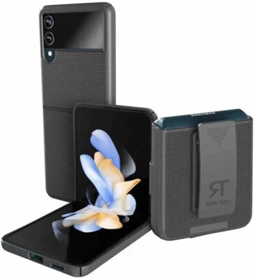 Rome Tech Shell Holster Combo Case, Cover Kickstand for Samsung Galaxy Z Flip 4