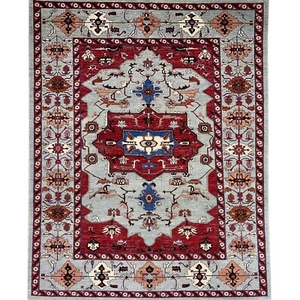 Handmade (9' x 12') Tribal Sarapi Oriental Afghan Wool Area Rug for Living Room - Picture 1 of 15