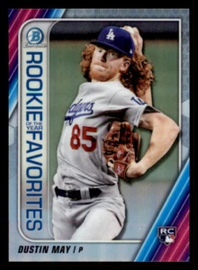 2020 Bowman Chrome Rookie of the Year Favorites Refractors #ROYFDM Dustin May - Picture 1 of 2