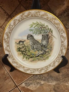 Lenox Snow Leopards Collector Plate Nature's Nursery 1st in Series Cats MADE USA - Picture 1 of 2