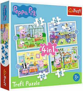 Trefl 34359 Peppa Pig 4in1 Jigsaw Puzzle New+Boxed