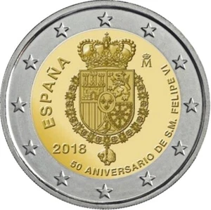 España 2018 2 € euros conmemorativos 50 Av. Felipe VI - Zdjęcie 1 z 1