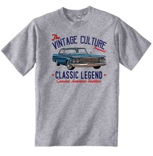 VINTAGE AMERICAN CAR IMPERIAL 1963 - NEW COTTON T-SHIRT