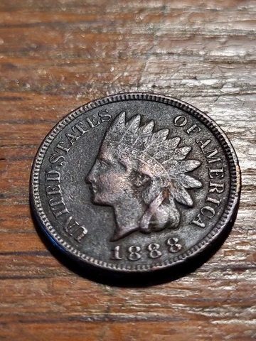 1888 US Indian Head Penny Coin - Estate Find Collection Liquidation f Cover